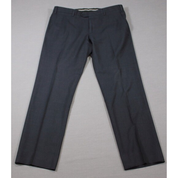 Giorgio Armani Other - Giorgio Armani Pants Mens Blue Small Checked Wool Dress Trousers 38" X 32"